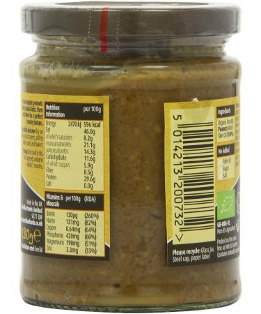 MERIDIAN FOODS - No GM Soya Organic Peanut Butter Crunchy 100% Nuts 280g - Buy Online on SooperMarket.com