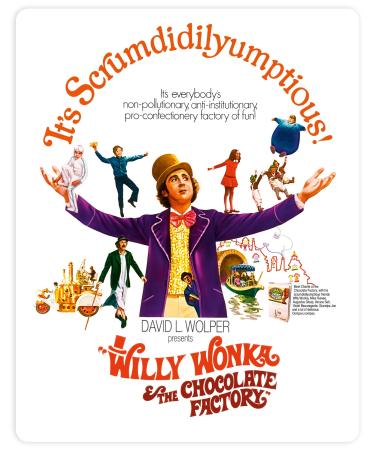 Willy Wonka & The Chocolate Factory Steelbook 4K Ultra HD 1971 Blu-ray 2023 Region Free
