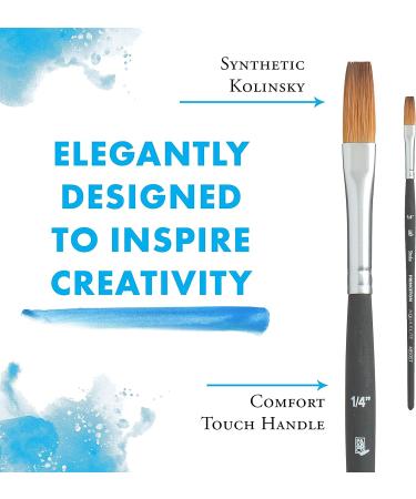 Princeton Aqua Elite 4850 Synthetic Kolinsky Watercolor Brush - 1/4 Inch - Buy Online on SooperMarket.com