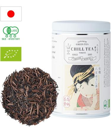 CHILL TEA Tokyo Japanese Hojicha Tea - 100% Roasted Green Tea Leaves - Smoky Nutty Aroma - Low Caffeine - 80g Loose Leaf - Buy Online on SooperMarket.com
