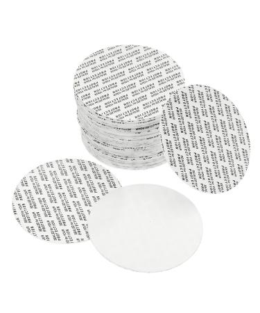 PATIKIL 65mm/2.56" Foam Lid Liner 50 Pack PS Foam Resistant Tamper Pressure Sensitive Seal for Bottle Cap Liners Seals