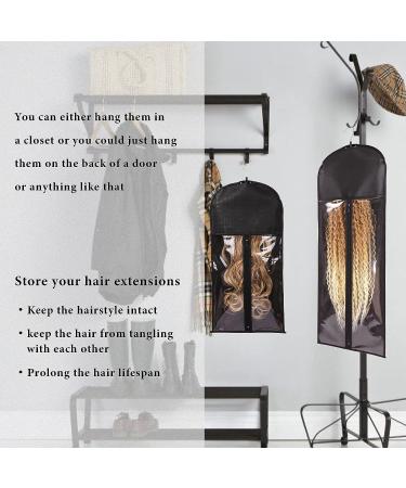 Wig Storage Bags with Hanger - 3 Pack Hairpiece Storage for Multiple Wigs - Portable Bag to Prevent Dust and Moisture - 2 Small (23.6 INCH) + 1 Large (31.5 INCH) - Buy Online on SooperMarket.com