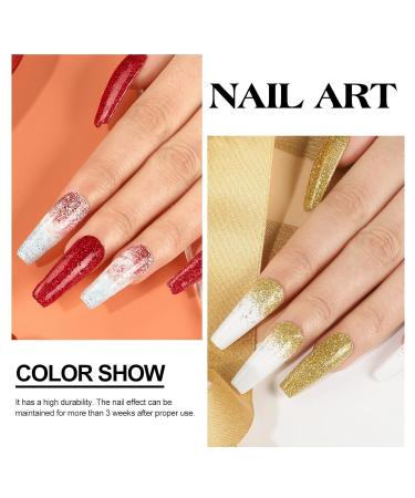 COSCELIA Dip Powder Set - 6 Premium Colors (Yellow Red Silver Gold) - 10g Each - Perfect for Professional Nail Art | Fast International Shipping - Buy Online on SooperMarket.com