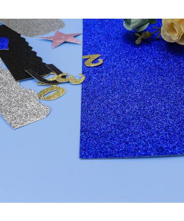 YINUOYOUJIA Blue Glitter Cardstock Paper 12x12 - Premium Heavyweight Sparkly Paper for Cricut, Scrapbooking, DIY & Decor - 12 Sheets, 300GSM - Buy Online on SooperMarket.com