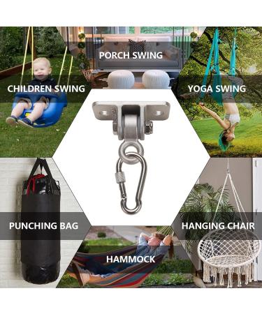 304 Stainless Steel Heavy Duty Swing Hangers Set of 2 - Mounting Hardware Included - Buy Online on SooperMarket.com