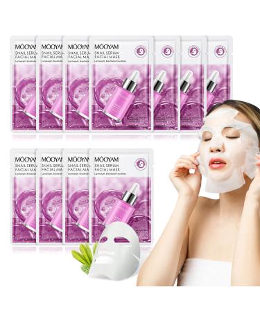 Limvoo 24K Hyaluronic Acid Mask Hyaluronic Acid Mask Korean Skin Care Products (Snail essence)