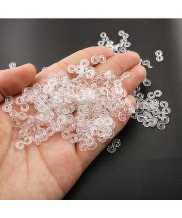 Tegg Loom Band Clips - 200 PCS Clear Plastic S Clips for DIY Bracelet Making - Buy Online on SooperMarket.com