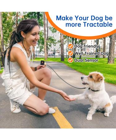 PWEZON Rechargeable Ultrasonic Anti Dog Barking Device | Dual Sensor Deterrent with Training Modes and LED Flashlight - 25 FT Range - Buy Online on SooperMarket.com