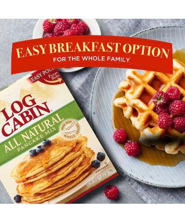 Log Cabin All Natural Whole Grain Pancake Mix 28 oz - Delicious & Nutritious! - Buy Online on SooperMarket.com