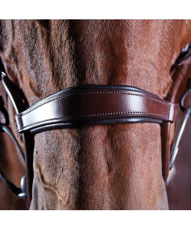 Collegiate ComFiTec Crystal Snaffle Bridle for Warmbloods - Premium Quality Brown Equestrian Gear - Buy Online on SooperMarket.com