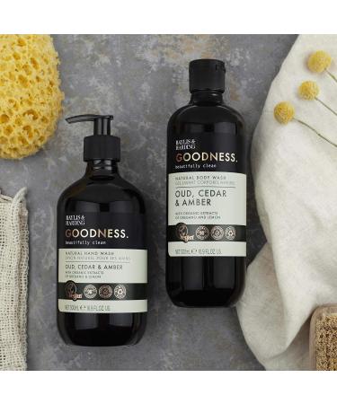 Baylis & Harding Oud Cedar & Amber Toiletries Bundle - 6x500ml Hand Wash & Body Wash Set | Vegan-Friendly - Buy Online on SooperMarket.com