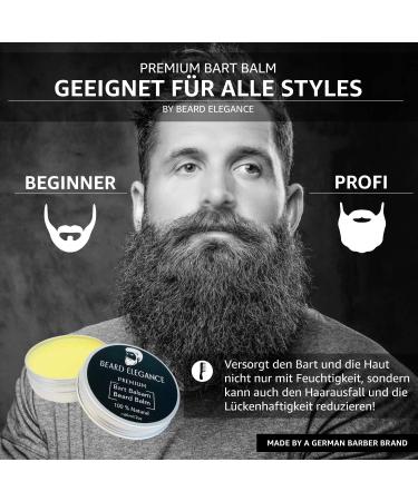 Bearance Elegance Beard Balm - Premium Beard Care | 100% Natural Balm & Wax | Stops Itching Softens & Tames Your Beard - Buy Online on SooperMarket.com