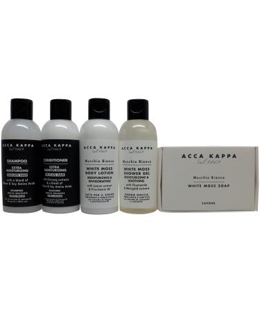Acca Kappa White Moss Travel Set - Hotel Ammenity Collection.