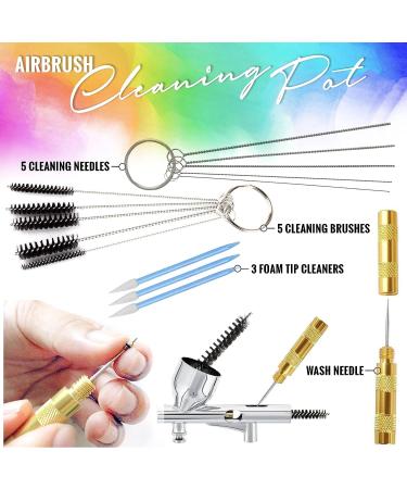 Ultimate Airbrush Cleaner Kit with Solution, Holder, and Glass Cleaning Pot - Efficient Airbrush Cleaning Solution - Buy Online on SooperMarket.com