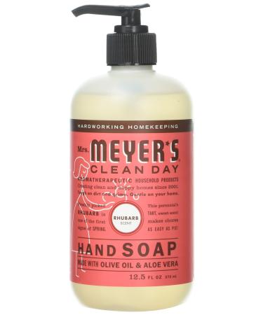 Mrs Meyers Hand Soap Rhubarb 12.5 Ounce Pump (370ml) (6 Pack)