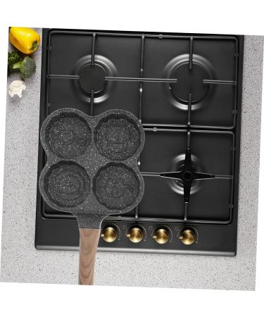 PRETYZOOM 1pc Hamburger Pancake Pan Mini Pan Pancake Maker Pan Kitchen Accessory 4 Hole Omelette Pan Egg Pan for Gas Stove Omelette Frying Pan Medical Stone Fried Eggs Egg Plate - Buy Online on SooperMarket.com