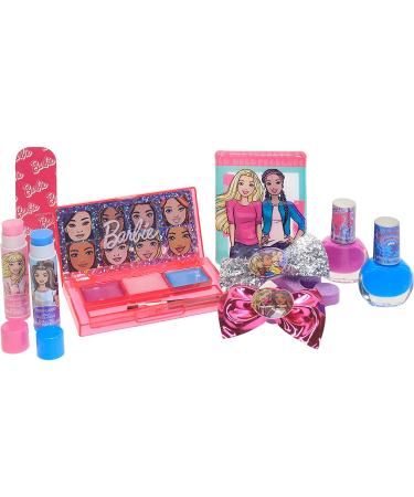 Barbie Townley Girl Makeup Backpack Set - Lip Gloss, Nail Polish, Hair Bow & More for Kids Ages 3+ | Perfect for Parties, Sleepovers & Makeovers - Buy Online on SooperMarket.com