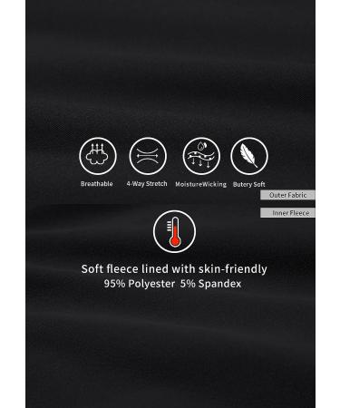 PERSIT Women's 1/4 Zip Fleece Pullover with Thumbholes | Long Sleeve Thermal Top for Running - Black - Medium - Buy Online on SooperMarket.com