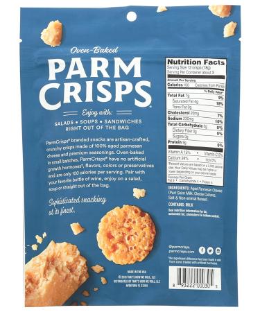ParmCrisps Original Flavor 1.75 oz - Crispy Parmesan Cheese Snack - Buy Online on SooperMarket.com