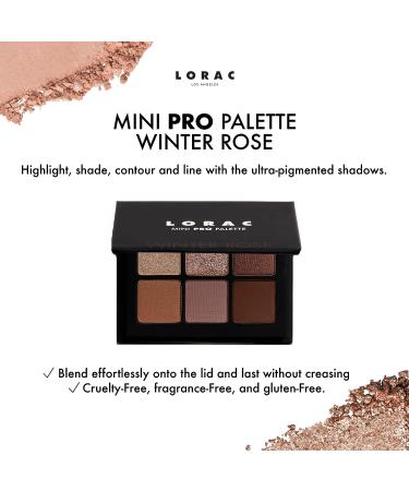 LORAC Mini PRO Matte & Glitter Eyeshadow Palette in Wild Rose - Limited Edition - Buy Online on SooperMarket.com