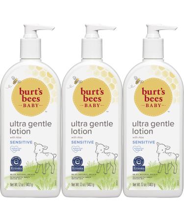 Burt's Bees Baby Ultra Gentle Lotion for Sensitive Skin - 12 Ounce (Pack of 3)