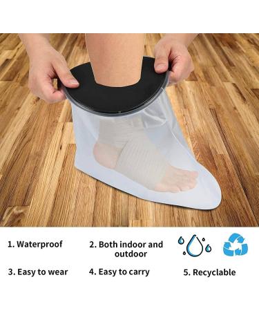 Floahazz Waterproof Cast Cover Leg for Adult Ankle Shower Bath Watertight Foot Protector Wounds for Swimming Bath Accessories - Buy Online on SooperMarket.com