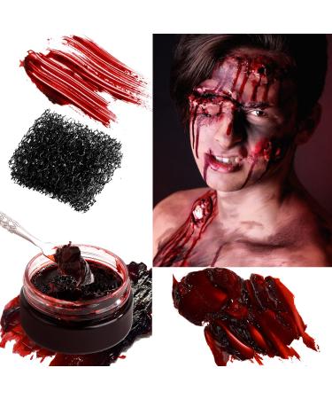 DE'LANCI Fake Blood Spray Splatter & Fake Scabs Gel Kit - Halloween Makeup for Vampire, Zombie & SFX Wound - Buy Online on SooperMarket.com
