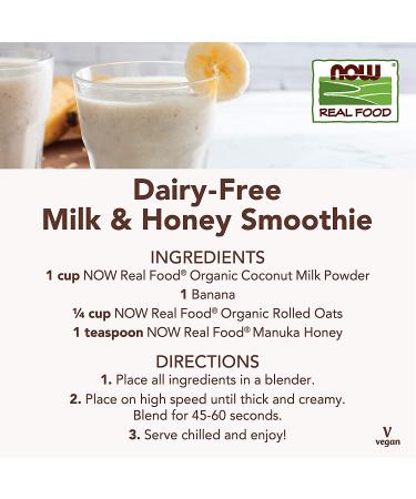 Now Foods Organic Coconut Milk Powder 12 oz - Real Food for Dairy-Free Cooking - Buy Online on SooperMarket.com