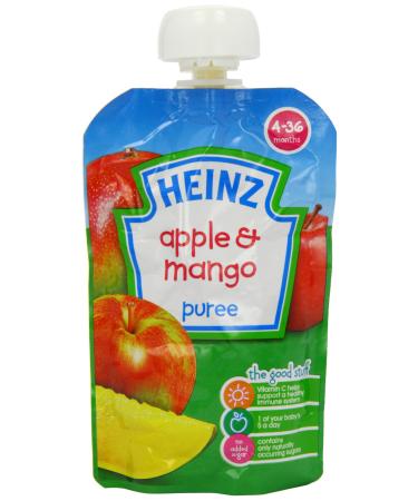 Heinz Apple and Mango Fruit Pouch 4 months+ 6 X 100 g