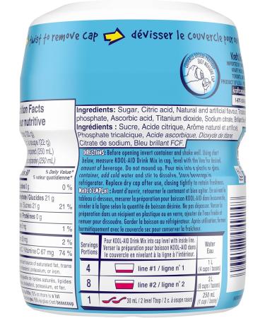 Kool-Aid Ice Blue Raspberry Lemonade Drink Mix 517g (Pack of 12) Ice Blueberry Raspberry Lemonade - Buy Online on SooperMarket.com