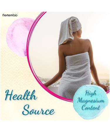 Nortembio Epsom Salt 2x1.3 kg - 100% Pure Magnesium Bathing Salt for Muscle Relaxation & Sleep | Includes Free eBook - Buy Online on SooperMarket.com