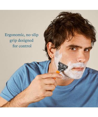 Truman Wet Shave Razor - 13 Cartridges & Blade Cover | Bright Orange | Premium International Shipping - Buy Online on SooperMarket.com