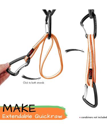 GM CLIMBING 11mm UHMWPE Sling Runner 22kN CE UIAA Certified Orange 30cm / 12inch - Buy Online on SooperMarket.com