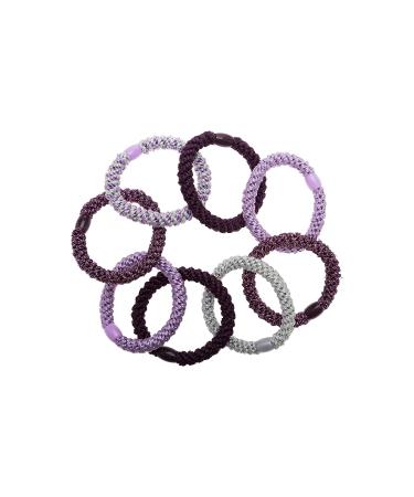 L. Erickson Grab & Go Ponytail Holders Royal Set - Secure & Gentle Hold (Set of 8) - Buy Online on SooperMarket.com