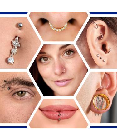 BodyJ4You Piercing Aftercare Spray | Keloid Bump Removal & Cleaner for Earring Holes | Natural Saline Wound Wash | Pierced Ears & Nose Cleaning Kit - Buy Online on SooperMarket.com