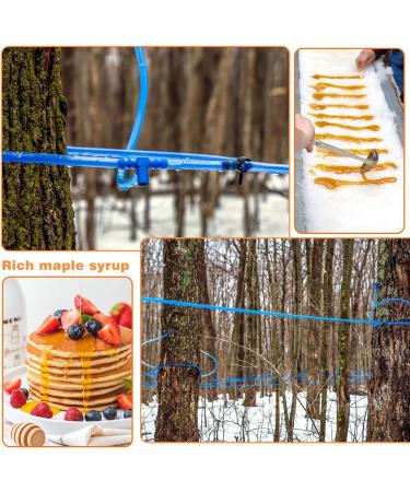 HolyMaji 100FT Maple Syrup Tubing Drop Lines Extractors Food Grade Maple Syrup Tapping Vacuum Tube Tree Sap Collection Hose Supplies for Organic Maple Syrup 100' - Buy Online on SooperMarket.com