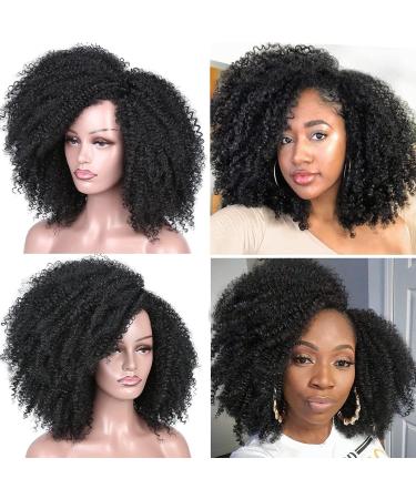 Lady Miranda Afro Short Kinky Synthetic Curly Wigs for Black Women - Natural and Stylish - Buy Online on SooperMarket.com