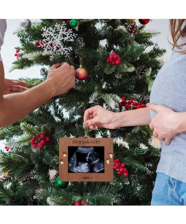 Creawoo 2023 Tiny Miracle Sonogram Picture Frame - Baby's First Christmas Gift for Expecting Parents and Grandparents - Buy Online on SooperMarket.com