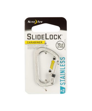 Nite Ize CSL2-01-R6 arabiner Slide Lock Size #2 Stainless
