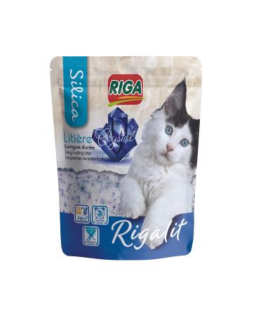Riga - Rigalit Crystal - Subsetting cat litter of mineral origin - pebbles - absorbed smells - prevents bacterial growth - 2.2 kg
