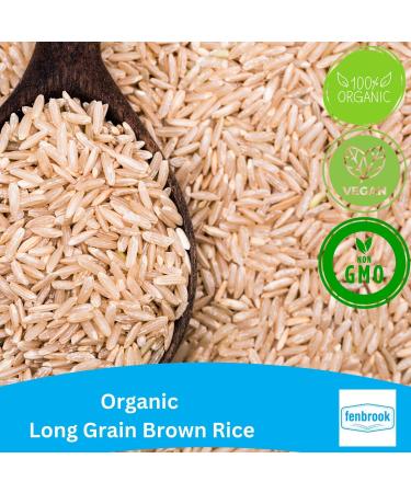 Organic Long Grain Brown Rice 500g | Certified Organic by Fenbrook Organic - Buy Online on SooperMarket.com