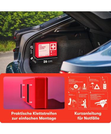 Purahelp 3x Car Bandage Box - DIN 13164 Compliant First Aid Set with Ventilation & Climbing Strips | Essential Car First Aid Kit 2024 - Buy Online on SooperMarket.com