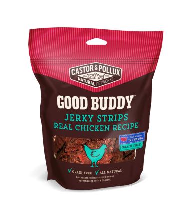 Castor & Pollux Good Buddy Jerky Strips Real Chicken Recipe Grain Free Dog Treats, 4.5-oz bag Jerky Strips Chicken 4.5 Ounce (Pack of 1)