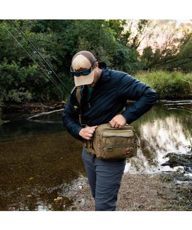 Piscifun Fishing Tackle Bag with Rod Holder | Water-Resistant Sling Pack in Black, Khaki, Tree Camo, Green Camo - Buy Online on SooperMarket.com