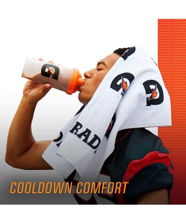 Gatorade Sideline Towel - White 21 x 39 - 100% Cotton - Machine Washable - Buy Online on SooperMarket.com