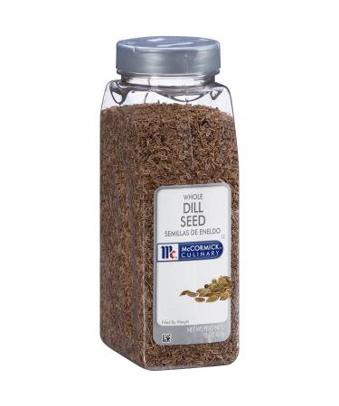 McCormick Culinary Whole Dill Seed, 15 oz - One 15 Ounce Container of Dill Seed Spice, Versatile for Use in Salads, Dressings, Bread, Entrees, Pickling and More