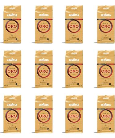 Oro Whole Bean Coffee Blend Medium Roast 1kg Bag (1 Pack) & Lavazza Qualita Oro Ground Coffee Blend Medium Roast 250g Brick Authentic Italian Non GMO Blende - Buy Online on SooperMarket.com