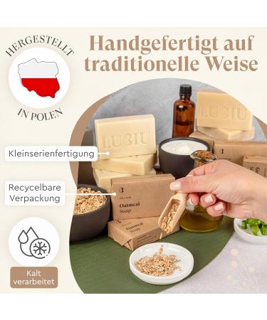 Buy Lubiu Hafers Soap - 100g Natural Organic Oat Soap for Sensitive Skin | Child & Adult Hand/Body Soap - Buy Online on SooperMarket.com