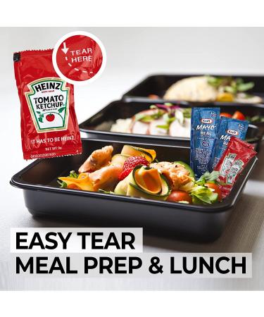 Grab-n-Go Condiment Packs - 100 Single Serve Ketchup & Mustard Packets for Picnics, BBQs, Travel & Parties - Buy Online on SooperMarket.com