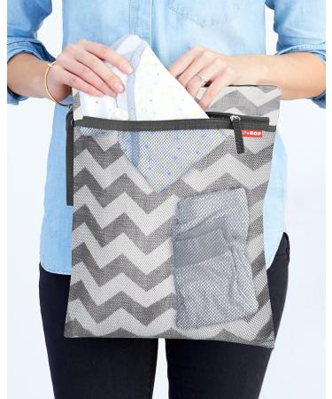Skip Hop Grab and Go Wet/Dry Bag Chevron (Grey) - Buy Online on SooperMarket.com